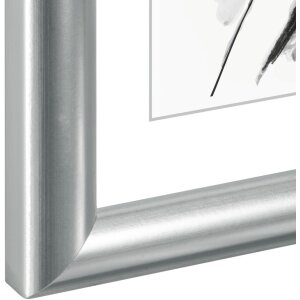 Marco de plástico Sofia 13x18 cm plata