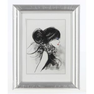 Marco de plástico Sofia 13x18 cm plata