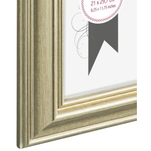 Marco de plástico Lobby 21x30 cm dorado