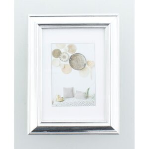Marco de plástico Lobby 10x15 cm plata