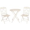 Mesa + 2 sillas Ø 70x76 cm - 39x48x91 cm (2 piezas) Clayre & Eef 5Y0696