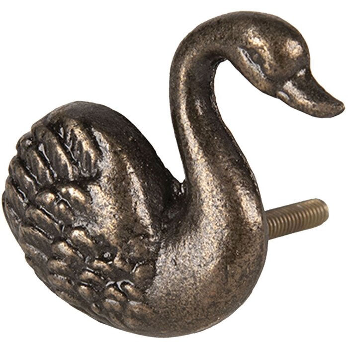 Pomo Cisne 6x6 cm Clayre & Eef 64523