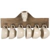 Perchero con tazas 48x9x17 cm Clayre & Eef 64537