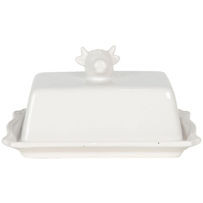 Mantequera Vaca 18x14x8 cm Clayre & Eef 6CE1136