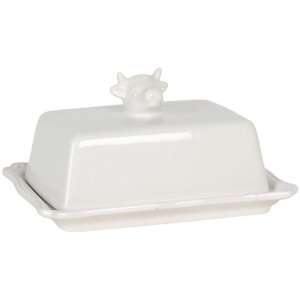 Mantequera Vaca 18x14x8 cm Clayre & Eef 6CE1136