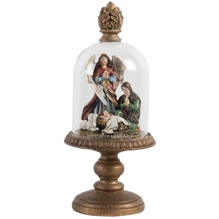 Jarra de vidrio con decoración Ø 9x21 cm Clayre & Eef 6GL2805