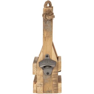 Botellero con abrebotellas 9x10x29 cm Clayre & Eef 6H1883