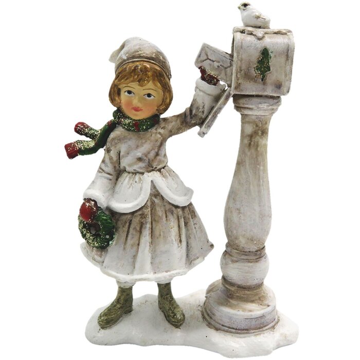 Decoración Niño en buzón 8x4x12 cm Clayre & Eef 6PR2789