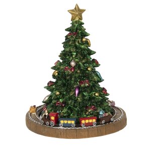 Caja de música árbol de Navidad Ø 15x18 cm Clayre & Eef 6PR2845