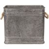 Decoración Cubo de hierro (2 piezas) 44x26x39 - 38x22x33 cm Clayre & Eef 6Y3737