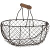 Cesta de hierro 24x16x11-23 cm Clayre & Eef 6Y3756
