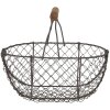 Cesta de hierro 24x16x11-23 cm Clayre & Eef 6Y3756