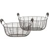 Cestas (2 piezas) 35x19x16 - 30x15x14 cm Clayre & Eef 6Y3770