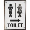 Letrero de texto WC 26x35 cm Clayre & Eef 6Y3953