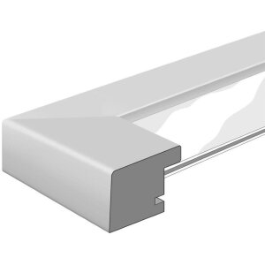 Marco de madera acentuado Nielsen Oslo 18x24 cm plata
