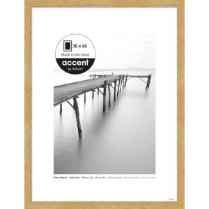 Marco Accent de madera maciza Scandic 30x40 cm Roble