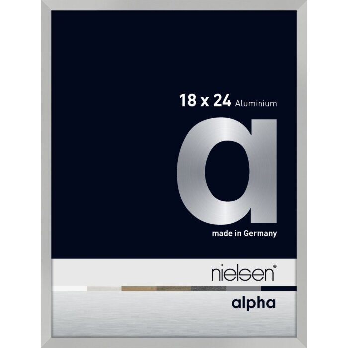 Marco de aluminio Nielsen Alpha TCSC 18x24 cm plata mate