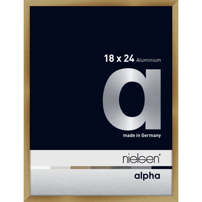 Nielsen Marco de aluminio Alpha TCSC 18x24 cm ámbar cepillado