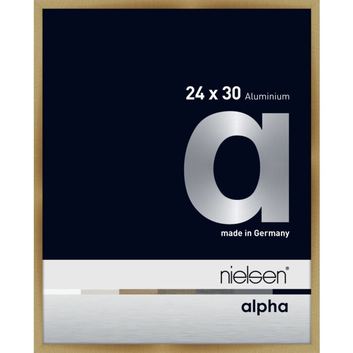 Nielsen Marco de aluminio Alpha TCSC 24x30 cm ámbar cepillado