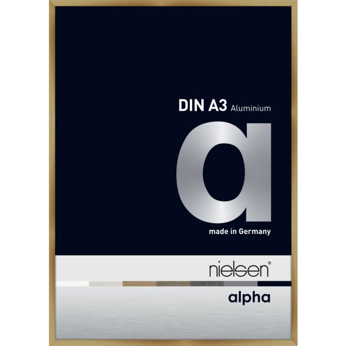 Nielsen Marco de aluminio Alpha TCSC 30x42 cm ámbar cepillado