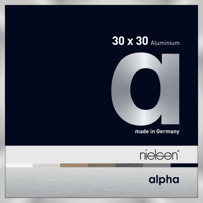Nielsen Marco de aluminio Alpha TCSC 30x30 cm plata