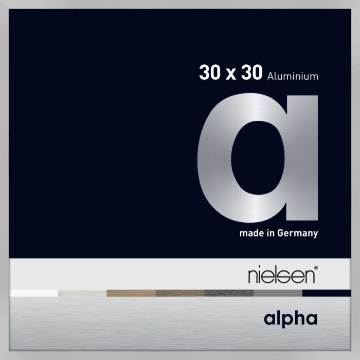 Marco de aluminio Nielsen Alpha TCSC 30x30 cm plata mate