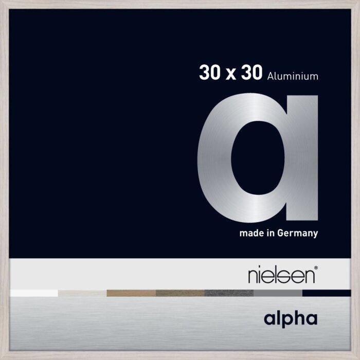 Nielsen Marco de aluminio Alpha TCSC 30x30 cm roble blanco