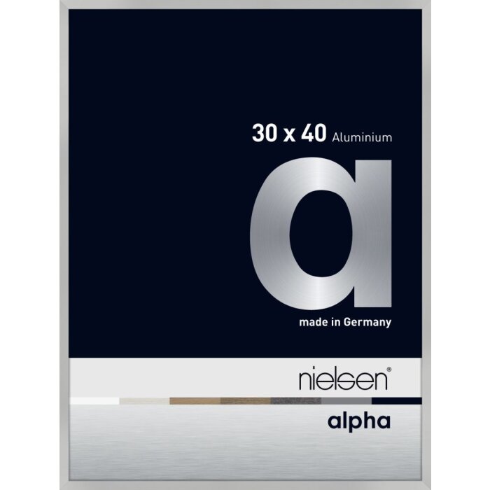 Nielsen Marco de aluminio Alpha TCSC 30x40 cm plata mate