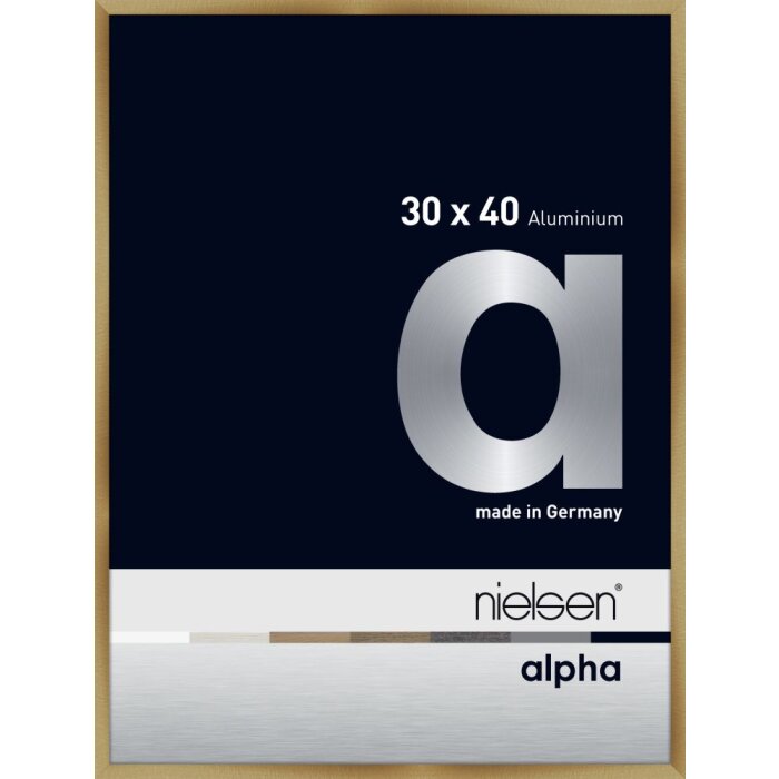 Marco de aluminio Nielsen Alpha TCSC 30x40 cm ámbar cepillado