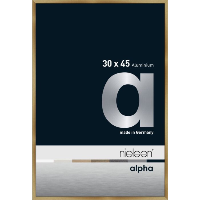 Marco de aluminio Nielsen Alpha TCSC 30x45 cm ámbar cepillado