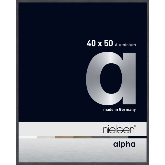 Marco de aluminio Nielsen Alpha TCSC 40x50 cm gris