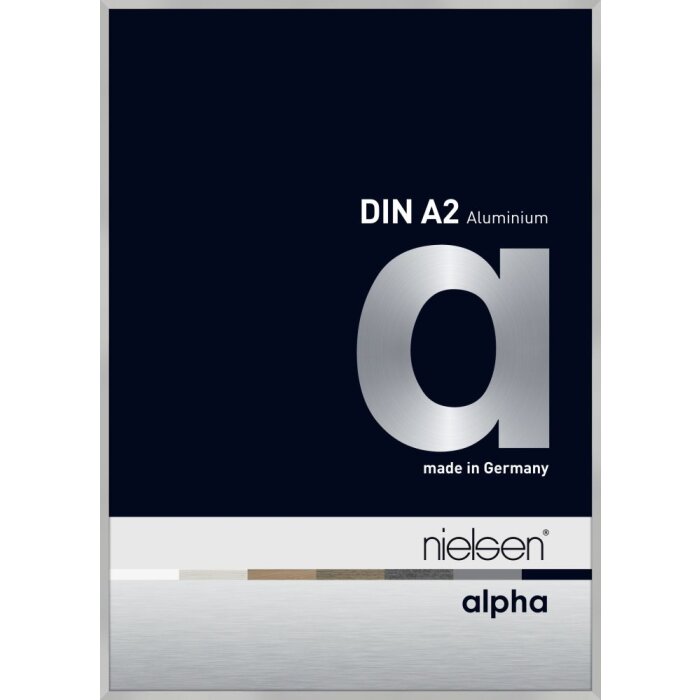 Nielsen Marco de aluminio Alpha TCSC 42x60 cm plata mate