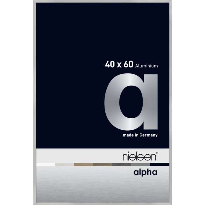 Marco de aluminio Nielsen Alpha TCSC 40x60 cm plata mate