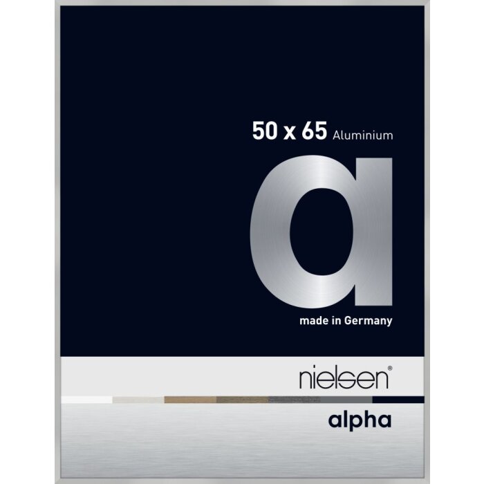 Nielsen Marco de aluminio Alpha TCSC 50x65 cm plata mate