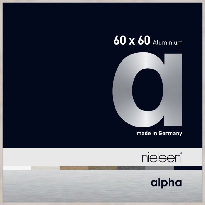 Marco de aluminio Nielsen Alpha TCSC 60x60 cm roble blanco