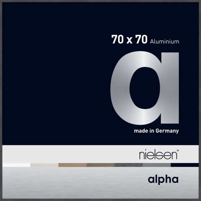 Nielsen Marco de aluminio Alpha TCSC 70x70 cm gris