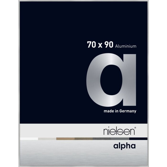 Marco de aluminio Nielsen Alpha TCSC 70x90 cm plata mate
