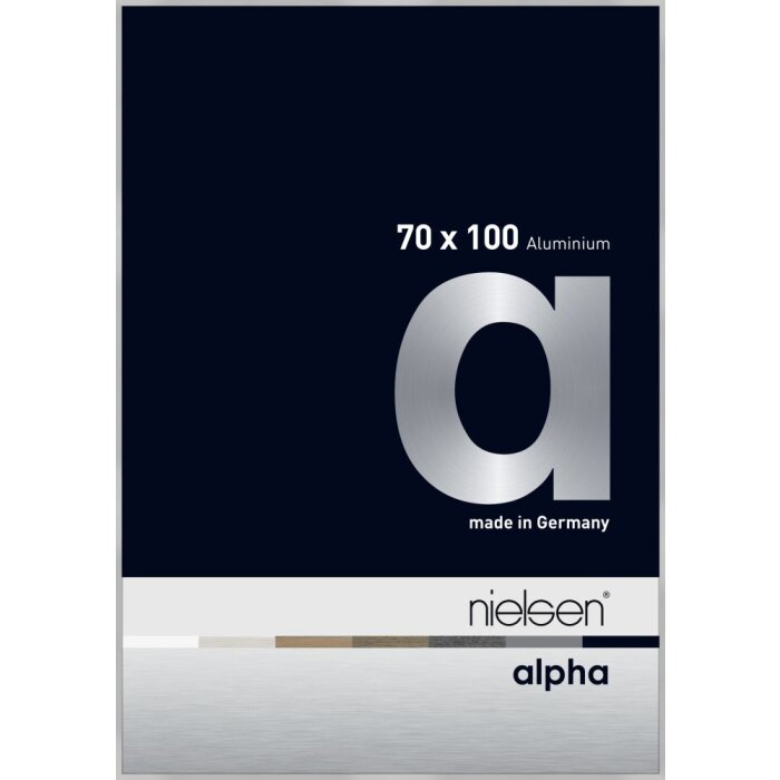 Nielsen Marco de aluminio Alpha TCSC 70x100 cm plata mate