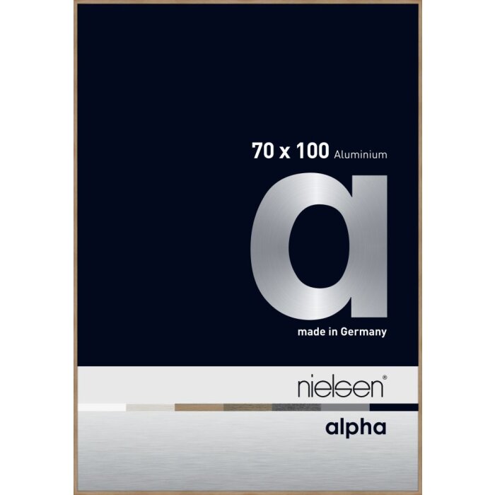 Marco de aluminio Nielsen Alpha TCSC 70x100 cm roble