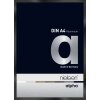 Nielsen Marco de aluminio Alpha TCSC 21x30 cm anodizado negro brillante