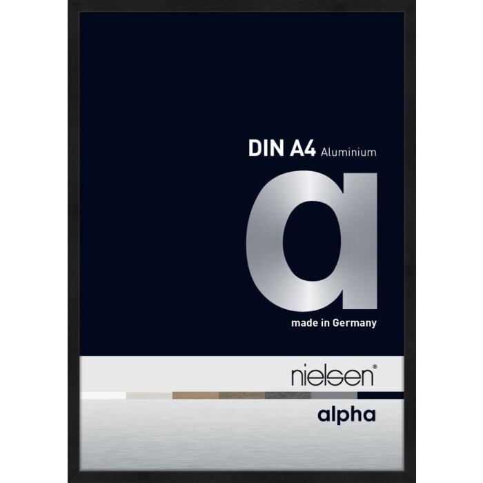 Marco de aluminio Nielsen Alpha TCSC 21x30 cm anodizado negro mate