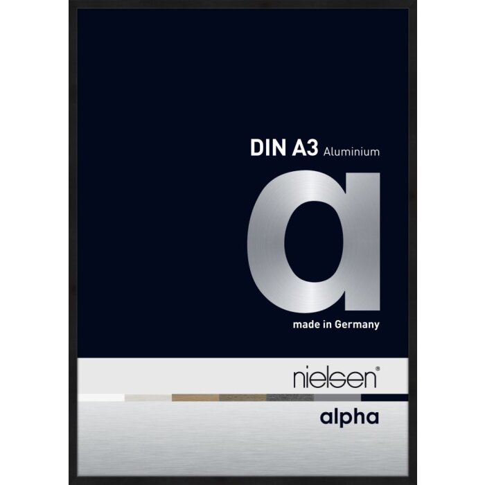 Marco de aluminio Nielsen Alpha TCSC 30x42 cm anodizado negro mate