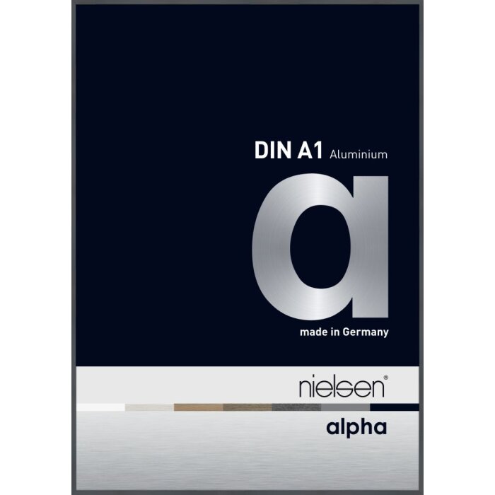 Nielsen Marco de aluminio Alpha TCSC 60x84 cm gris oscuro brillante