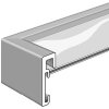 Nielsen Marco de aluminio Alpha TCSC 60x84 cm gris oscuro brillante
