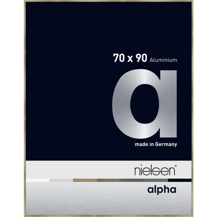 Marco de aluminio Nielsen Alpha TCSC 70x90 cm acero inoxidable cepillado