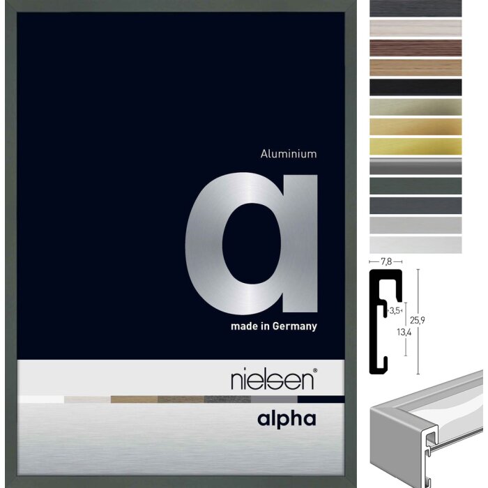 Nielsen Marco de aluminio Alfa TCSC Antireflex Cristal