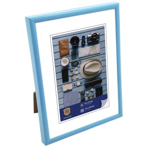 Henzo Marco de plástico Napoli 13x18 cm azul claro