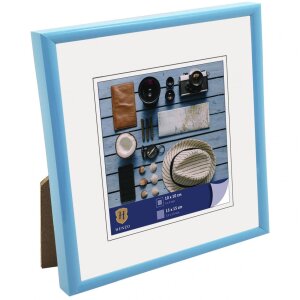 Henzo Marco de plástico Napoli 15x15 cm azul claro