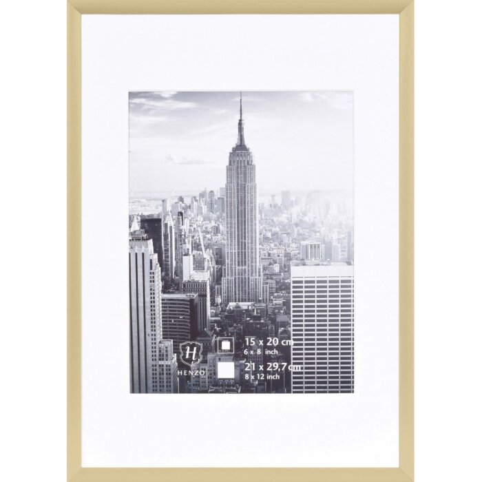 Marco de aluminio Henzo Manhattan 21x30 cm dorado