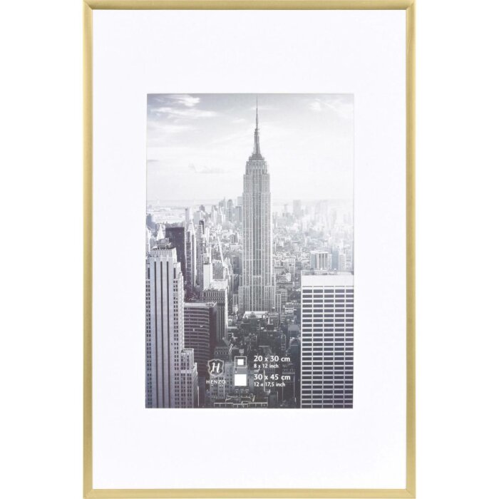 Marco de aluminio Henzo Manhattan 30x45 cm dorado